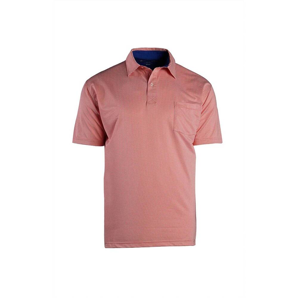 NEW HOOK & TACKLE men's charleston short sleeve shirt in coral